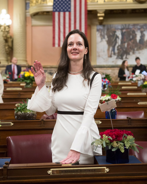Ready to Lead: Borowicz Takes Oath as First-Ever Woman       State Representative in 76th Legislative District